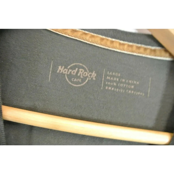 Hard Rock Cafe Hollywood Green Shirt Textured Distressed Mens  XL - Picture 3 of 5